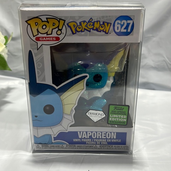 NIB - Funko Pop! Pokémon - Vaporeon Vinyl Figure #627 - Picture 4 of 7